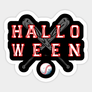 Halloween baseball team Sticker